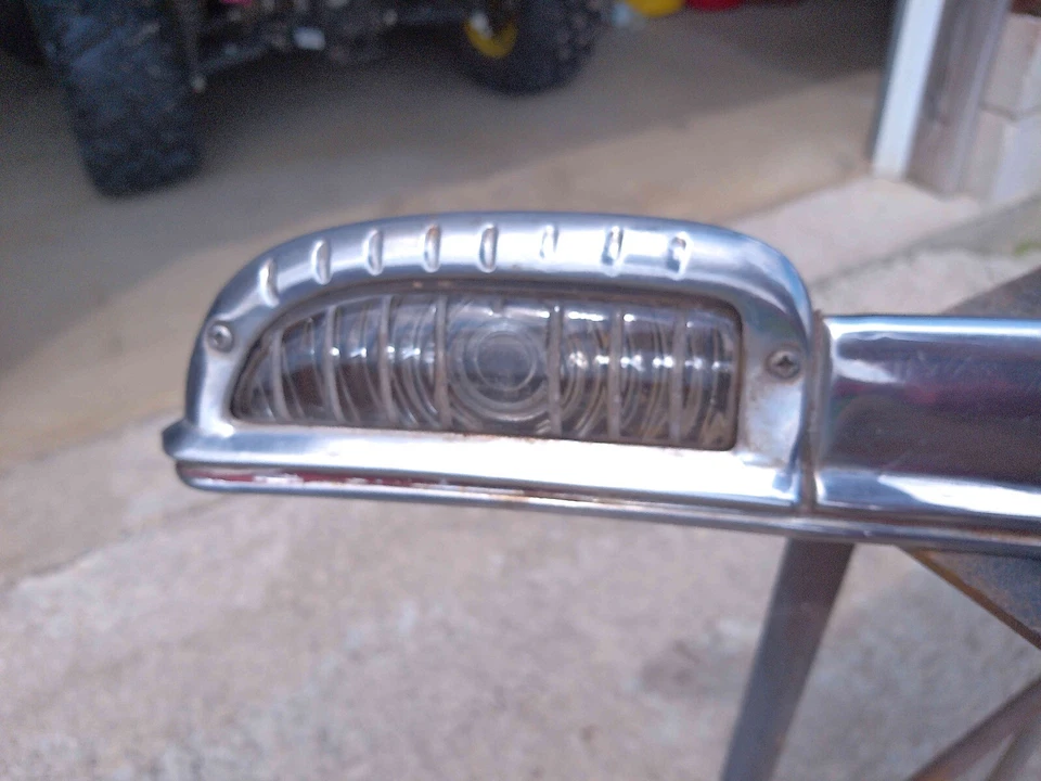 `1942 Plymouth Center Top Grille Bar Front Turn Signal Lights P14 Deluxe Mopar - Image 3 of 4