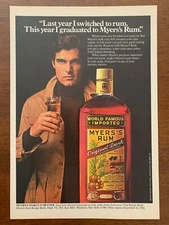 1981 Myers's Rum Vintage Print Ad/Poster Retro Style Art Man Cave Bar Décor 