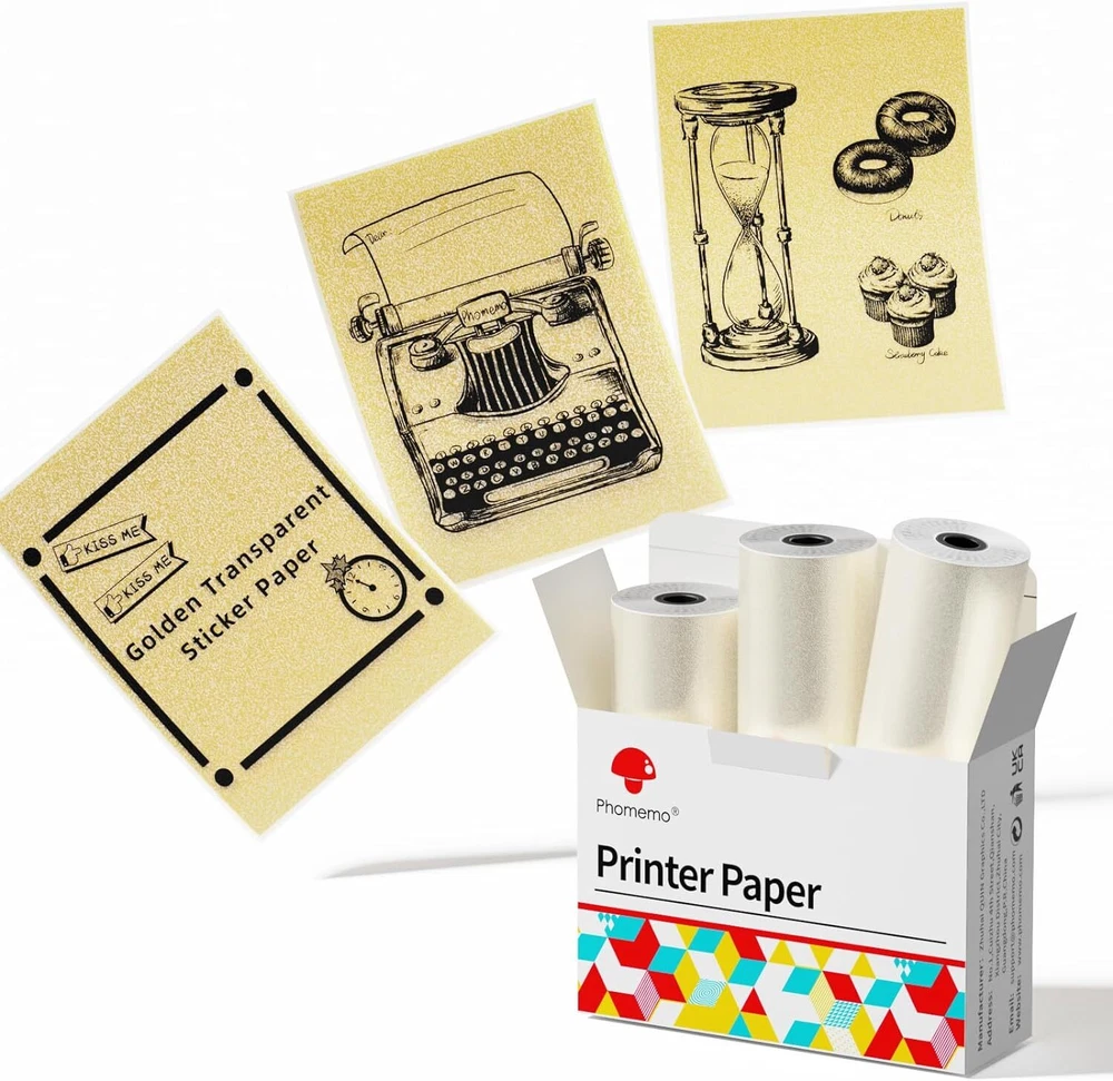 Phomemo M02X Mini Portable Inkless Sticker Photo Printer for US Buyers
