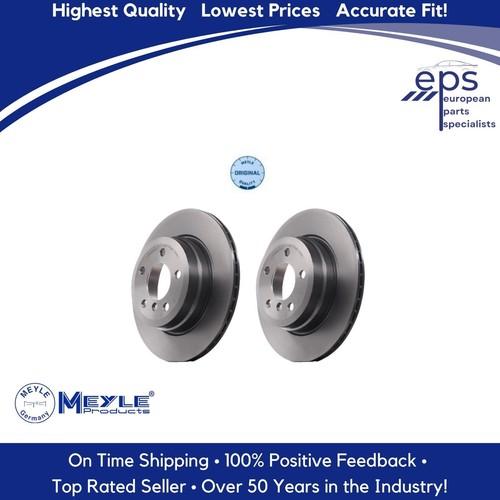 L & R Rear Brake Disc Rotors Select 1998-05 Mercedes ML Meyle 163 423 01 12 - Picture 2 of 11