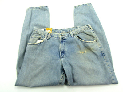 Lee Dungarees Jeans Men Size 36x32 Boot Cut Low Rise Distressed Look Denim