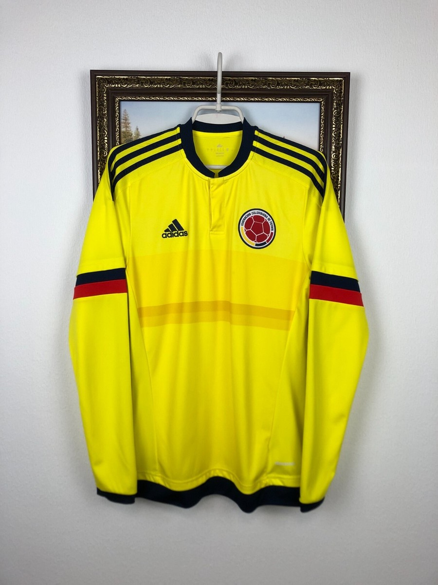 Colombia Home football shirt 2015 Soccer Adidas Long Sleeve