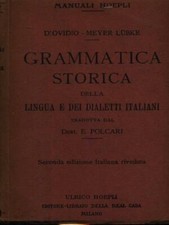 HISTORISCHE GRAMMATIK DER ITALIENISCHEN SPRACHE UND DIALEKTE VON OVID - MEYER LUBKE