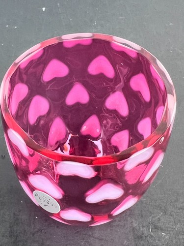 Fenton Cranberry Optik Herz Fee Lampe 2 Stück - 4905 CR - Bild 6 von 10