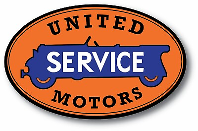 #ad #ad UNITED MOTOR SERVICE GASOLINE OIL SUPER HIGH GLOSS OUTDOOR DECAL STICKER $3.99