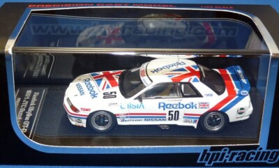 HPI 1/43 Reebok Nissan Skyline R32 GT-R 1991 #50 JTC Suzuka Racing