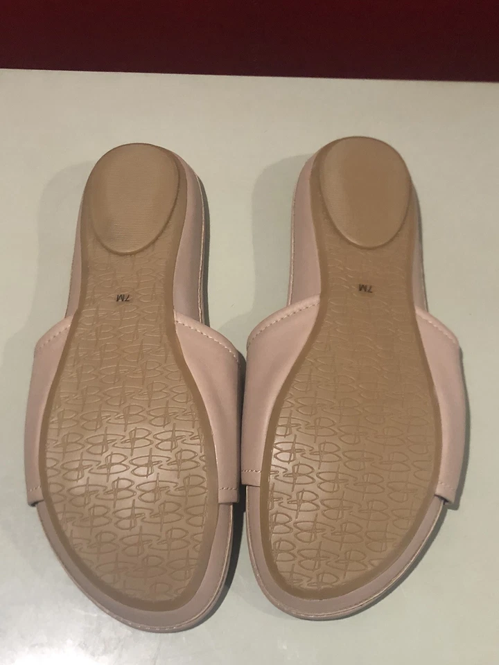 Босоножки B. Makowsky Julie желтовато-коричневые кожаные слайды размер 7 М НОВЫЕ - Изображение 3 из 4