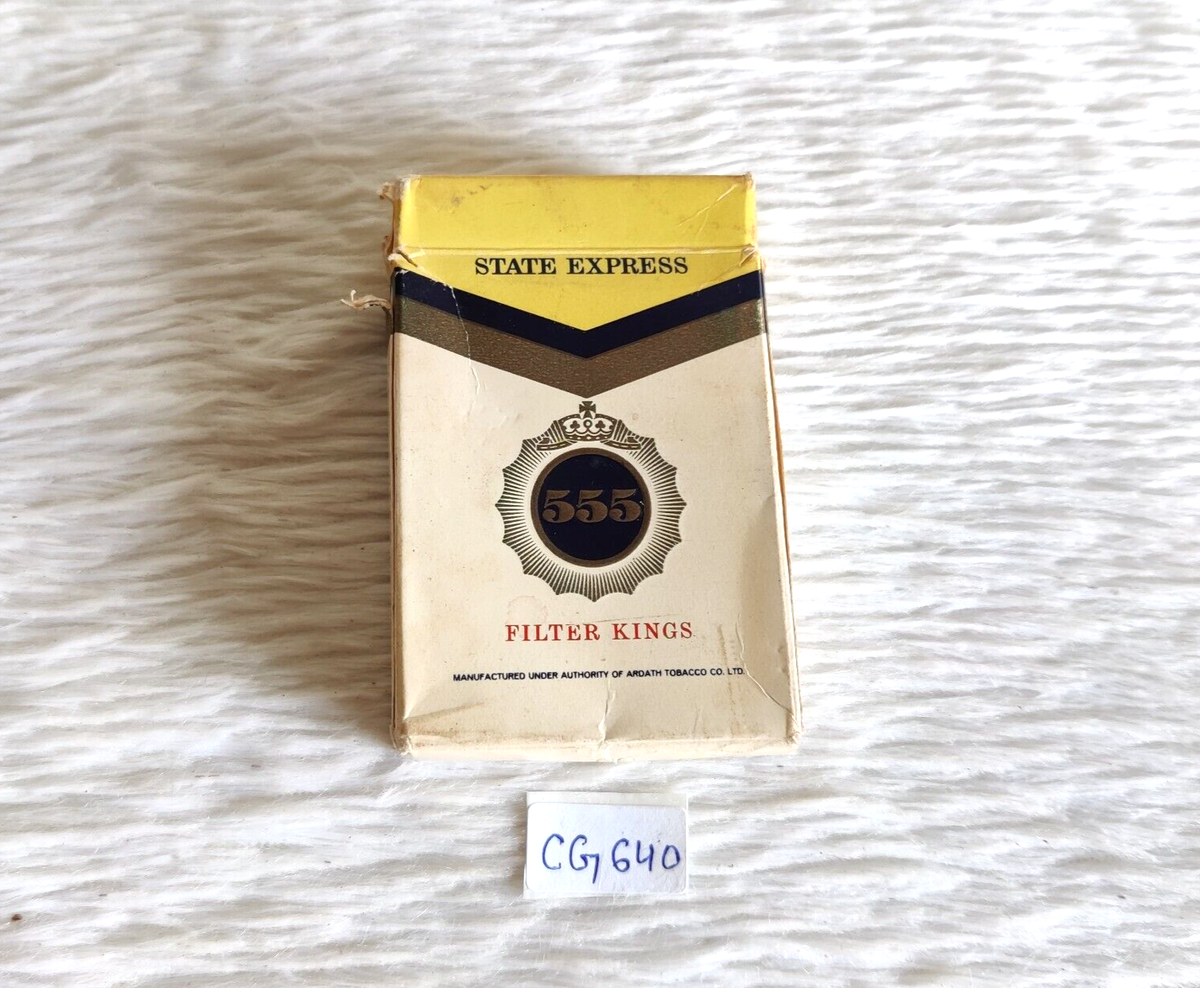 Vintage State Express 555 Filter King Tobacco Cardboard Box Case England  CG640