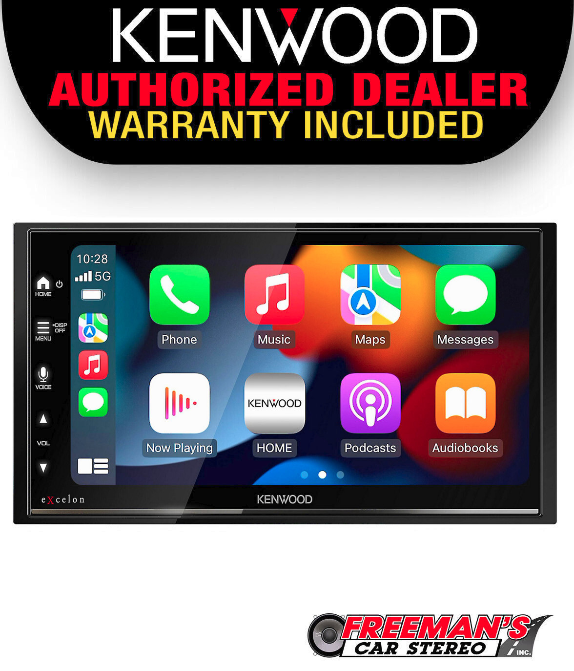 Kenwood Excelon DMX709S 6.8" CarPlay Android Auto Bluetooth HD Radio Receiver