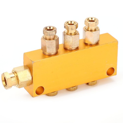 Oil Distributor Adjustable Lube Piston Separator Divider Valve Lubrication CX4 - Picture 3 of 22