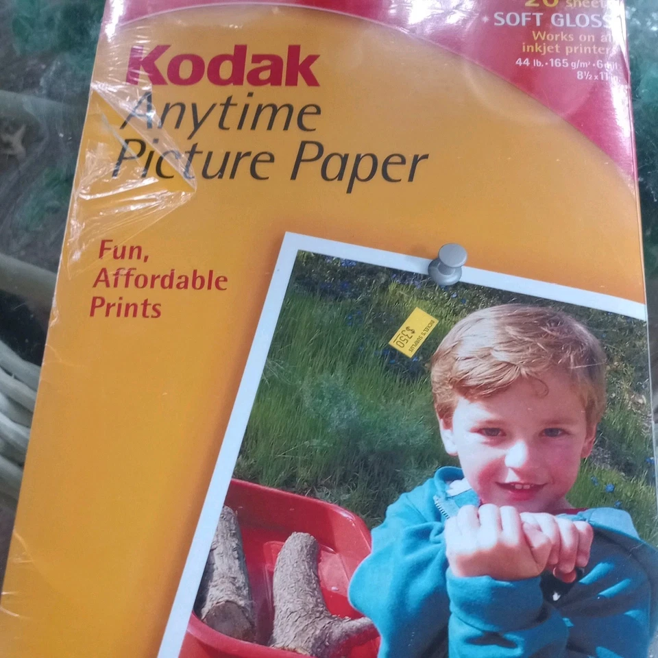 Kodak 60 Sheets Soft Gloss Picture / Photo Paper - 8 1/2" x 11" NEW / Sealed - Image 4 of 4