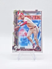 2025 Topps Holiday Trea Turner Santa Hat Image Variation SP  - Phillies #H90