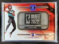 2022-23 Panini Impeccable Shaedon Sharpe Silver Draft Logo RC Rookie #/201999
