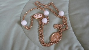 Authentic Vintage Authentic GIVENCHY Gold Plated 2 Sided Long Logo G Necklace 30"