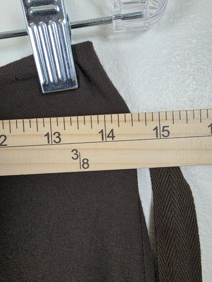 Falda Calypso St Barth Mujer Extra Pequeña Marrón Modal Envoltura Dobladillo Asimétrico Boho Foto 2 de 4