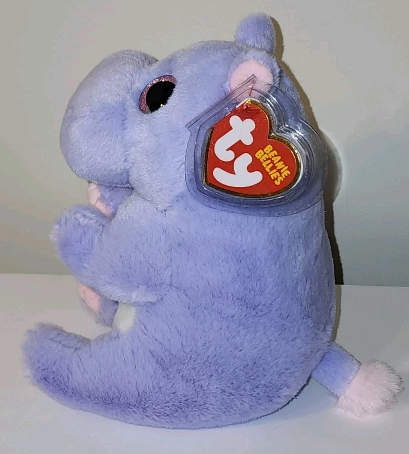 Ty Beanie Bellies - HENRIETTA the Hippopotamus / Hippo 6" NEW Stuffed Animal Toy - Image 3 of 4