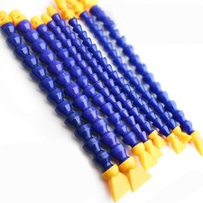 Beduan 1/4" Thread Water Oil Coolant Hose Pipe Plastic 1/4"(10 Pcs), Blue