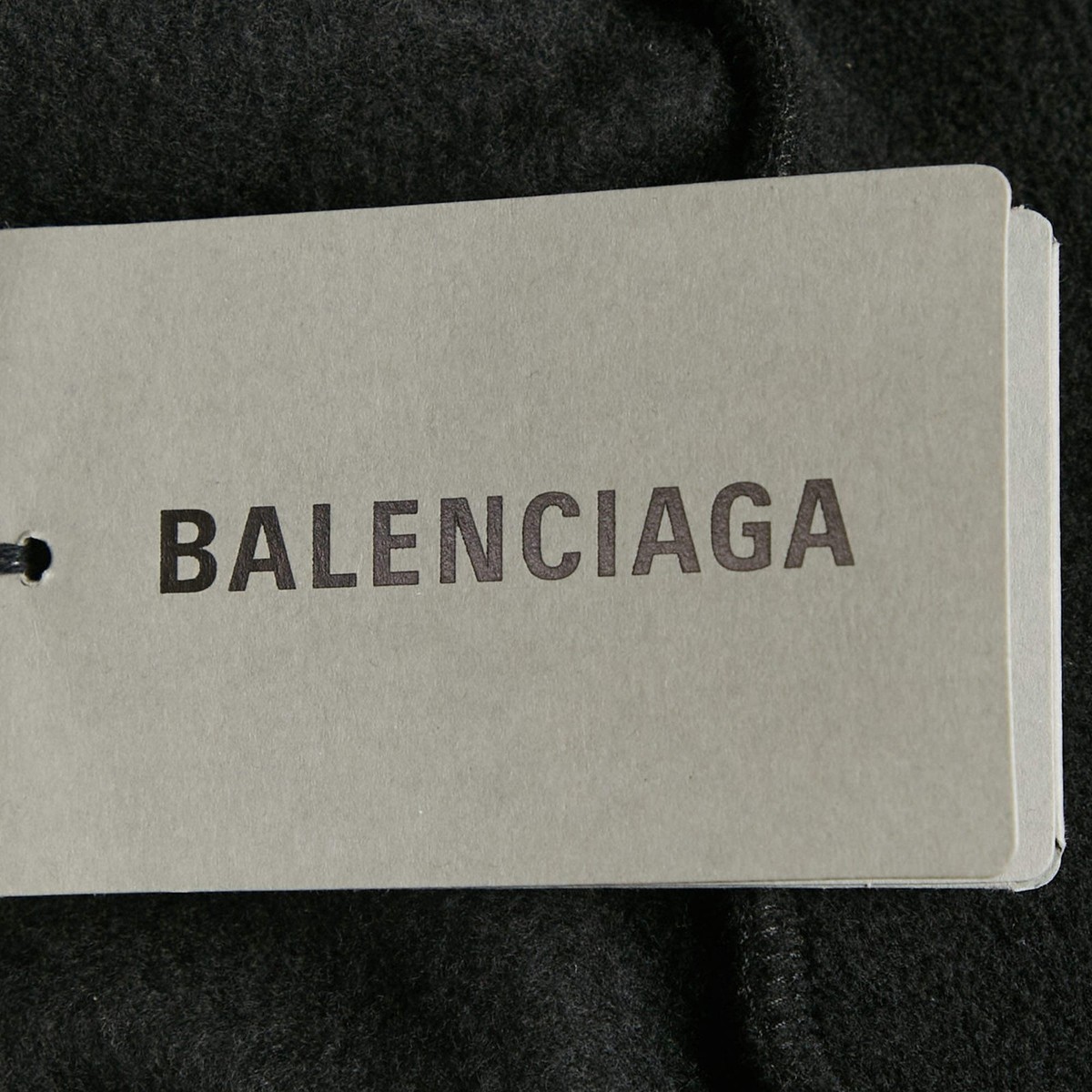 Balenciaga Unisex Black Unity Embroidered Faux Fleece Sweatshirt