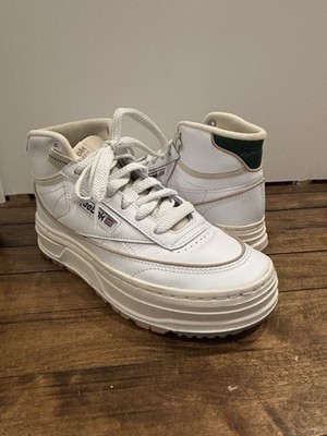 Reebok Lifestyle Club C Geo Mid Women s Shoes Size 7