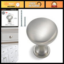 30 Pack Brushed Nickel Cabinet Knobs - Solid Zinc Alloy Modern Drawer Pulls