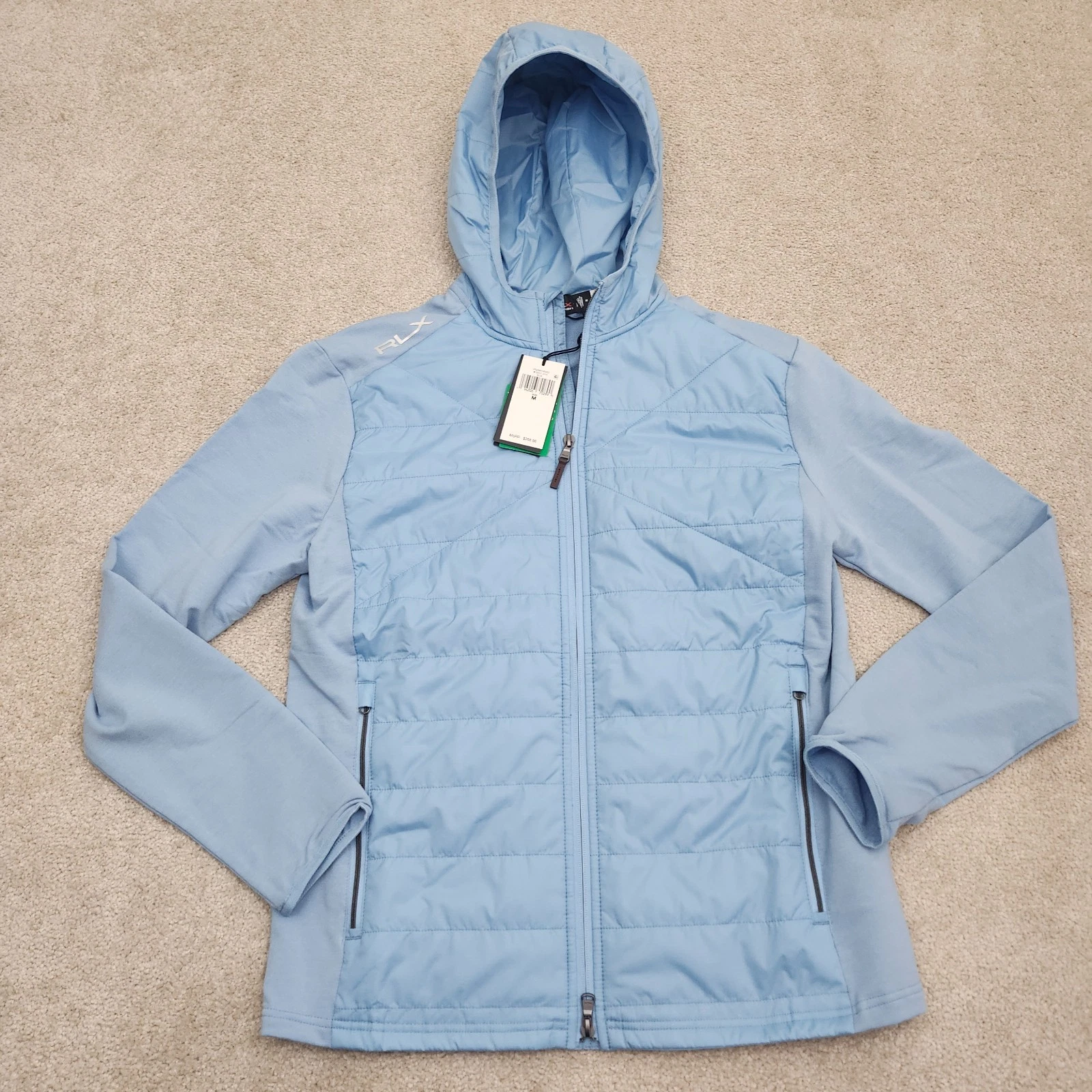 RLX Ralph Lauren Men Medium Wool Blend Full Zip Jacket Quilted Hooded Power Blue
Opens in a new wind