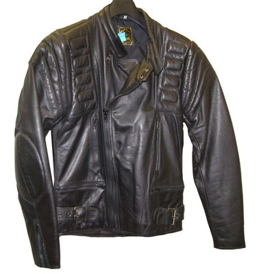 Herren Motorrad-Lederjacke leichte Ausführung  Gr.50 Bitte Maßangaben beachten!