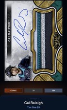 25 Topps Bunt DIGITAL Tier One Signature Relic ICONIC Cal Raleigh