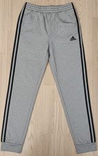 Adidas Boys Size L 14/16 Heather Gray Tapered Jogger Pants