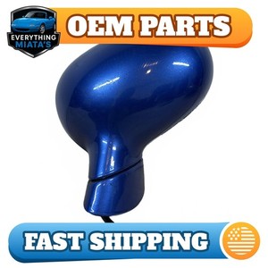 OEM Mazda Miata 90-97 Driver Side Mirror Original Parts Damaged Glass