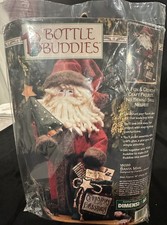 Vintage New Dimensions Bottle Buddies Santa Man 18098 1996 NO SEW Felt Kit Craft