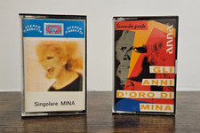 Lotto di 2 cassette di Mina: 1) Singolare Mina 2) Gli anni d'oro di Mina
