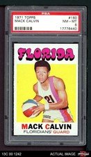 1971 Topps #160 Mack Calvin Floridians RC Southern California PSA 8 - NM/MT