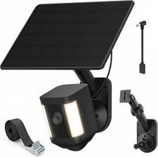 6W Solar Panel with Camera Mount for Ring Spotlight Cam Plus/Pro , Ring Stick