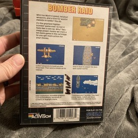 BOMBER RAID (1989; Activision) [Sega Master System Cartridge] - CIB!