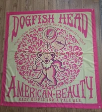 Banner Dogfish Head & The Grateful Dead American Beauty Pale Ale 2019 4 X 4 Foot