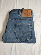 Levi  s 550 Relaxed Fit Men  s Jeans 40x30 Blue Denim Straight Leg Mid Rise