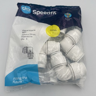 22 mm Speedfit Equal Winkel - PEM0322W - 5er Beutel - KOSTENLOSE Lieferung