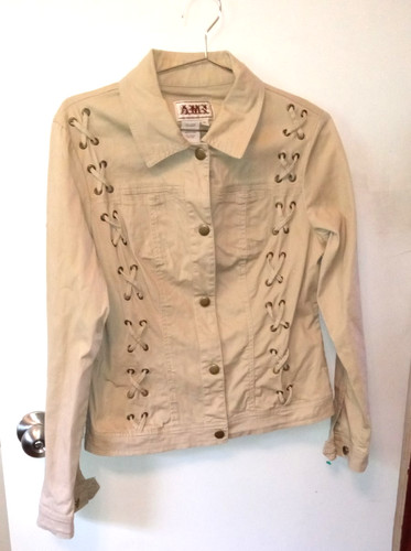 AMI Paris Y2K Vintage Jacket Women’s M - Braided Cowgirl 98% Cotton 2% Spandex