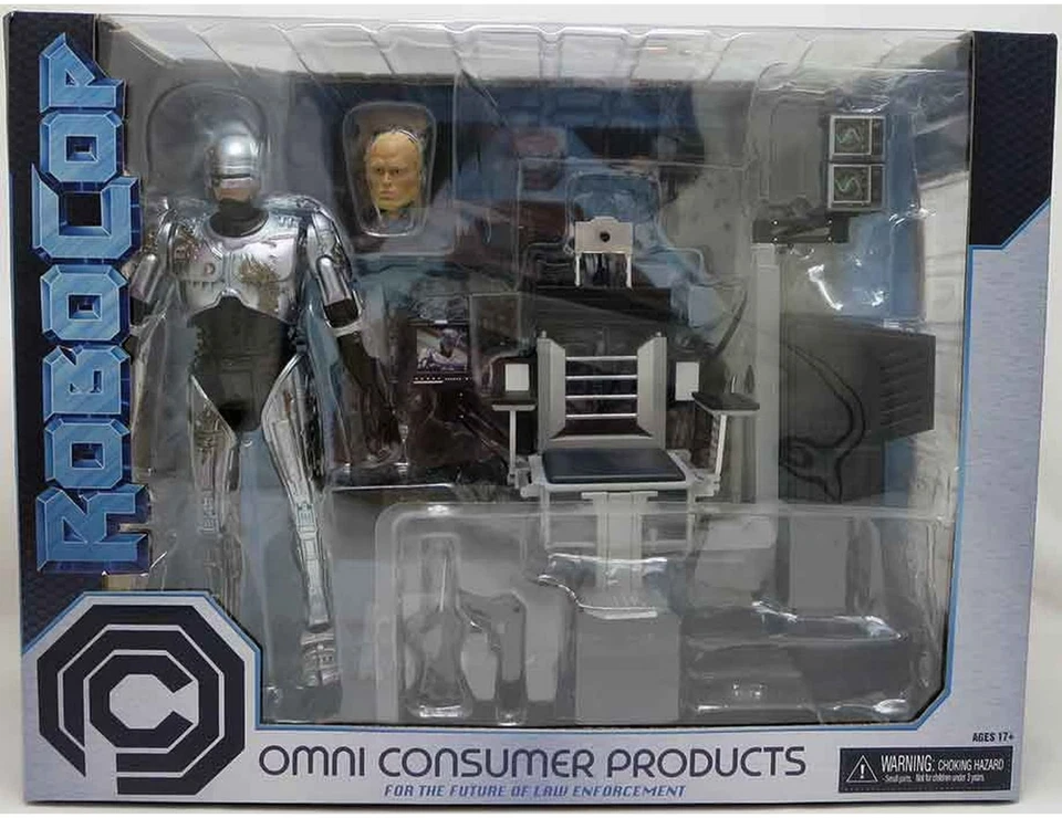 Figurine NECA RoboCop Ultimate Battle Damaged avec chaise sous scellé - Photo 1/1
