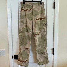 Military Trousers Desert Camouflage Pants Mens XS Ripstop Combat Cargo Pockets