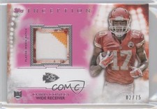 2015 Topps Inception Rookie Patch Magenta 2/75 Chris Conley #RP-CC Patch 0f8