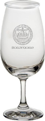 BOWMORE ISLAY CREST SCOTCH WHISKY GLENCAIRN COPITA NOSING GLASS W/ WGC