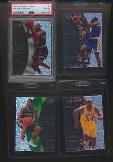1997 98 E X 2001 Basketball Complete Set Michael Jordan PSA Tim Duncan RC