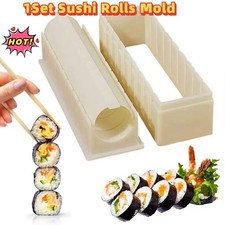 1set DIY Sushi Maker Set Rice Roll Mold Kitchen Sushi Making Tool Kit Home