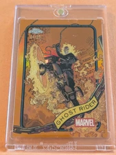 2025 Topps Marvel Chrome Ghost Rider 01/25 True Orange - Alpha - First Print!