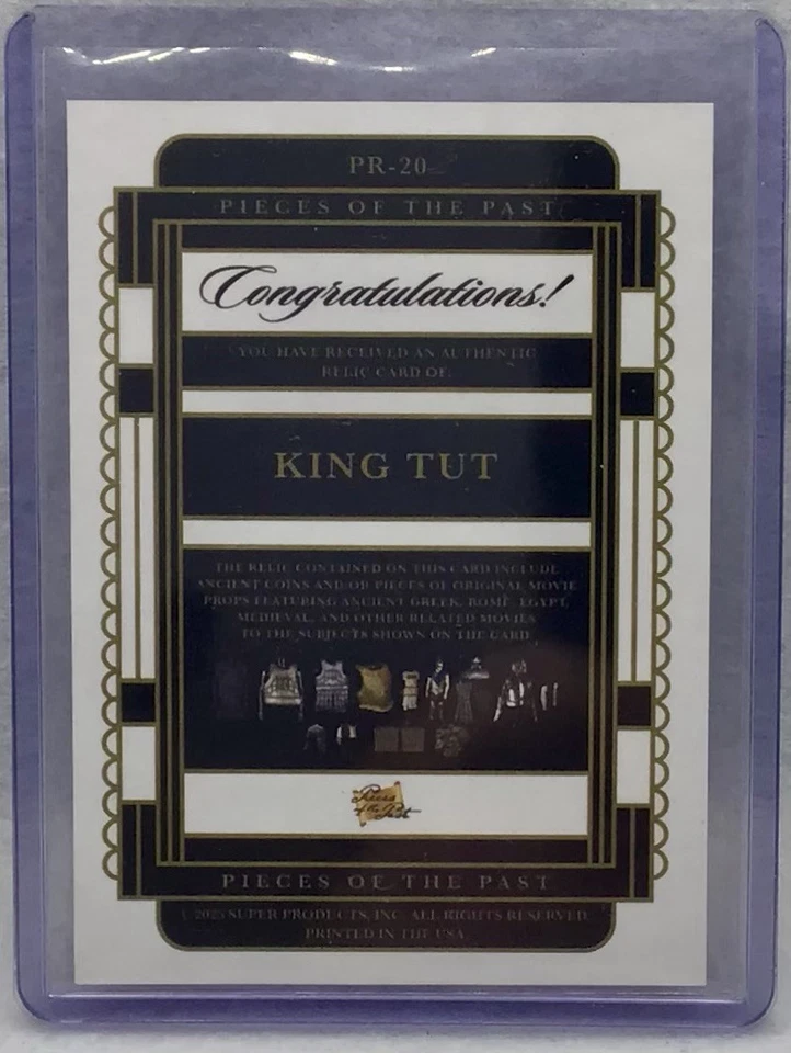 2025 Pieces Of The Past King Tut Authentic Armor Relic Cut Movie Prop Egyptian - Image 2 of 2