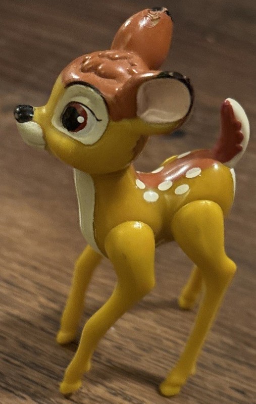Vintage Walt Disney Bambi Toy Figure PVC Posable