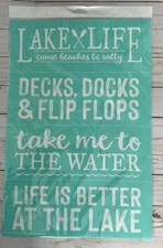 NEW “At The Lake” Chalk Couture Chalk Transfer Stencil Size C RETIRED