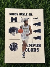 2025-26 ONIT Michigan Basketball Campus Colors White #CC-12 Roddy Gayle Jr.