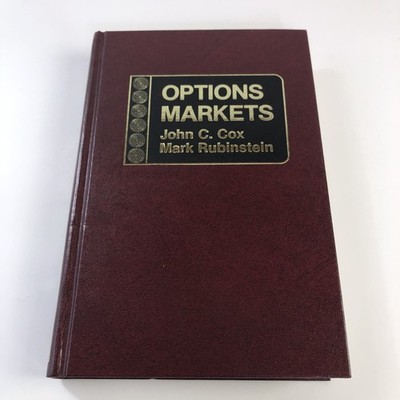 Options Markets by John C. Cox;  Mark Rubinstein HARDCOVER **CE**